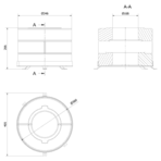 Комплект бетонных теплоаккумулирующих дисков d-150 мм (6 шт., 3 слоя, V1)
