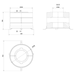 Комплект бетонных теплоаккумулирующих дисков Kratki d-150мм (6 шт., 3 слоя, V3)