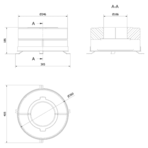 Комплект бетонных теплоаккумулирующих дисков d-150мм (4 шт., 2 слоя, V1)