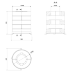 Комплект бетонных теплоаккумулирующих дисков d-150мм (10 шт., 5 слоев, V2)