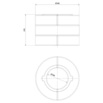 Комплект бетонных теплоаккумулирующих дисков d-150мм (6 шт., 3 слоя, V2)