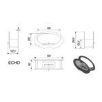 Настольный биокамин Kratki ECHO, TUV