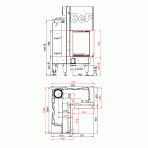 Топка BeF FLAT V4L, внутренний угол, гильотина,рамка черная