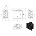 Топка Kratki ANTEK DECO 150