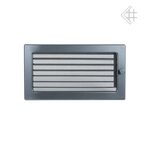 Вентиляционная решетка 17х30 графитовая с жалюзи