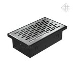 Вентиляционная решетка НАПОЛЬНАЯ стальная 11x17