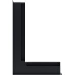 Вентиляционная решетка Люфт угловая/6*40 см левая графит (LUFT/NL/6/40/45S/G)