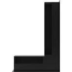 Вентиляционная решетка Люфт угловая/9*40 см правая черная (LUFT/NP/9/40/45S/C)