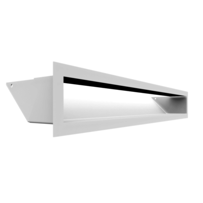 Вентиляционная решетка Люфт белая 9x60 (LUFT/9/60/45S/B/SF)