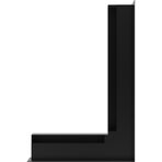 Вентиляционная решетка Люфт угловая/6*40 см правая черная (LUFT/NP/6/40/45S/C)