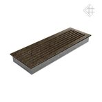 Вентиляционная решетка 17x49 FRESH черная латунь пористая