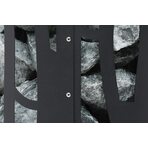 Электрическая каменка BORN RAIN BLACK R70E 7 кВТ, для сауны и бани с выносным управлением