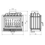 Каминная топка KAWMET W13A 11,5 kW EKO