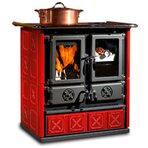 Печь-камин La Nordica Rosetta BII- Maiolica BO (бордовый)