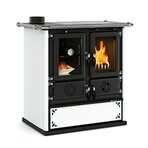 Печь-камин La Nordica ROSETTA SINISTRA STEEL BIANCO PUNTINATO (белый)