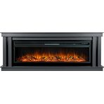 Каминокомплект Cosmo 60 (Разборный) - Серый графит с черным с очагом Vision 60 LOG LED