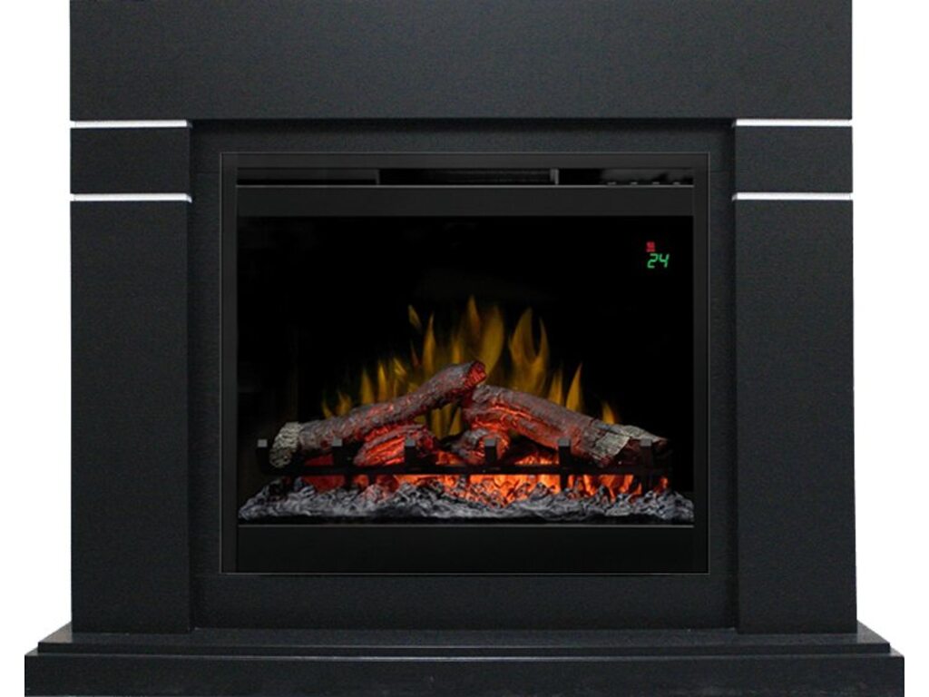 Электрокамин Lindos - Черный (Высота 985мм) с очагом Symphony 26'' DF2624L-INT Электрокамин Lindos - Черный (Высота 985мм) с очагом Symphony 26'' DF2624L-INT