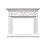 Электрокамин напольный Palace - Белый с серебром с очагом Symphony 30'' DF3020-INT