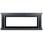 Каминокомплект Cosmo 60 (Разборный) - Серый графит с черным с очагом Vision 60 LOG LED