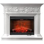 Электрокамин Palace - Белый с серебром с очагом Symphony 30'' DF3020-EU