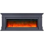Каминокомплект California V60 SFT (Разборный) - Серый графит с очагом Vision 60 LED