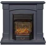 Электрокамин Boston - Серый графит (Высота 925см) с очагом Majestic FX M Black