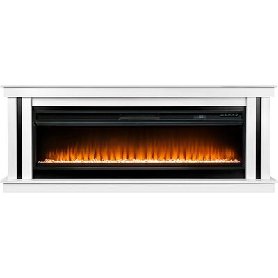 Каминокомплект Cosmo 60 (Разборный) - Белый с черным с очагом Vision 60 LED