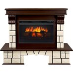 Каминокомплект Porto 26 (Разборный) - Темный дуб с очагом Vision 26 EF LED 3D FX