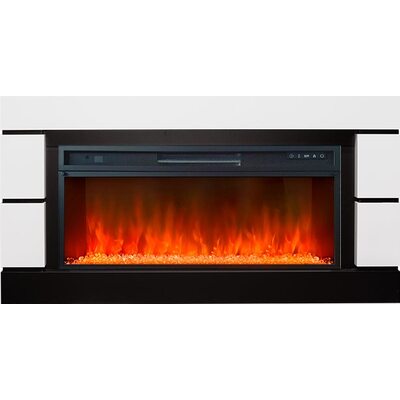 Каминокомплект Modern 42 CRM (Разборный) - Белый с черным с очагом Vision 42 LED