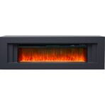 Электрокамин Line 60 - Серый графит с очагом Vision 60 LED