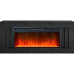 Электрокамин напольный Line 42 Dark Grey (Разборный) - Темный серый с очагом Vision 42 LED