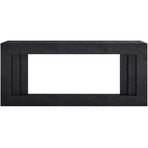 Электрокамин напольный Line 42 Dark Grey (Разборный) - Темный серый с очагом Vision 42 LOG LED