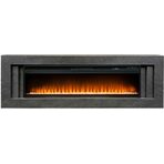 Электрокамин напольный Line 60 Dark Grey (Разборный) - Темный серый с очагом Vision 60 LED