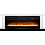 Электрический камин Vancouver 60 - Белый с черным с очагом Vision 60 LED