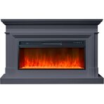 Электрокамин Coventry - Серый графит (Ширина 1400 мм) с очагом Vision 42 LED