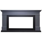 Электрокамин напольный California Graphite - Серый графит (Высота 850 мм) с очагом Crystal 36 RF