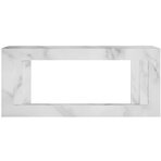 Электрокамин напольный Line 42 SFT White Marble - Белый мрамор с очагом Vision 42 LOG LED