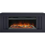 Электрокамин напольный Line 42 SFT (Разборный) - Серый графит с очагом Vision 42 LOG LED