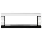 Каминокомплект Modern 60 SFT (Разборный) - Белый с черным с очагом Vision 60 LOG LED