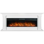 Каминокомплект Lyon 60 SFT (Разборный) - Белый с очагом Vision 60 LOG LED