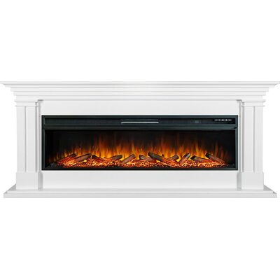 Каминокомплект Lyon 60 SFT (Разборный) - Белый с очагом Vision 60 LOG LED