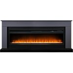 Электрокамин напольный Bergen 60 SFT (Разборный) - Серый графит с очагом Vision 60 LED