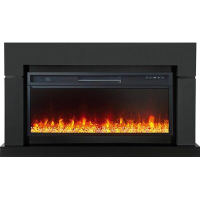Электрокамин Lindos Graphite Grey (Ширина 1470мм) с очагом Vision 42 LED