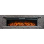 Каминокомплект Line 60 Concrete - Серый бетон с очагом Vision 60 LOG LED