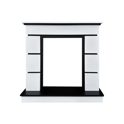 Портал Royal Flame Modern (Разборный) - Белый с черным