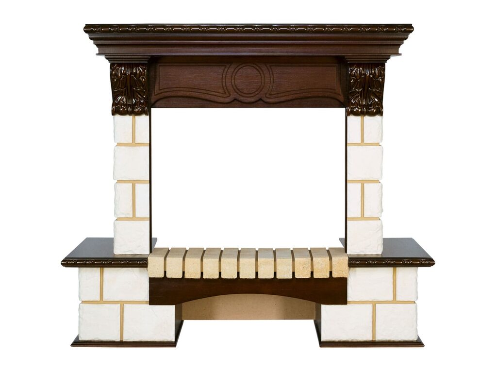 Портал Royal Flame Pierre Luxe - Шампань / Темный дуб Портал Royal Flame Pierre Luxe - Шампань / Темный дуб