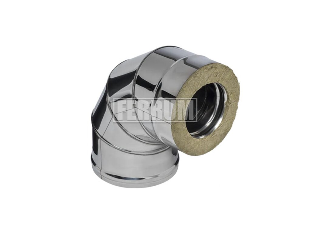Сэндвич-колено 90° (304/0,8мм + нерж.+ ceramics) Ф150х210 Сэндвич-колено 90° (304/0,8мм + нерж.+ ceramics) Ф150х210