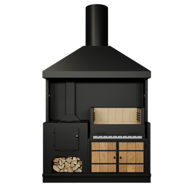 Модульная печь для барбекю из металла OBSIDIAN 1550