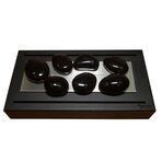 Декоративные камни Галька черная №7. SALE!