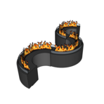 Автоматический биокамин модульный радиусный биокамин ABC FIREPLACE
